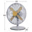 Russell Hobbs Rhmdf1201wdg 12" Scandi Desk Fan In Grey And Wood Effect