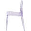 Chaise d'appoint empilable à motif artistique Helskdg