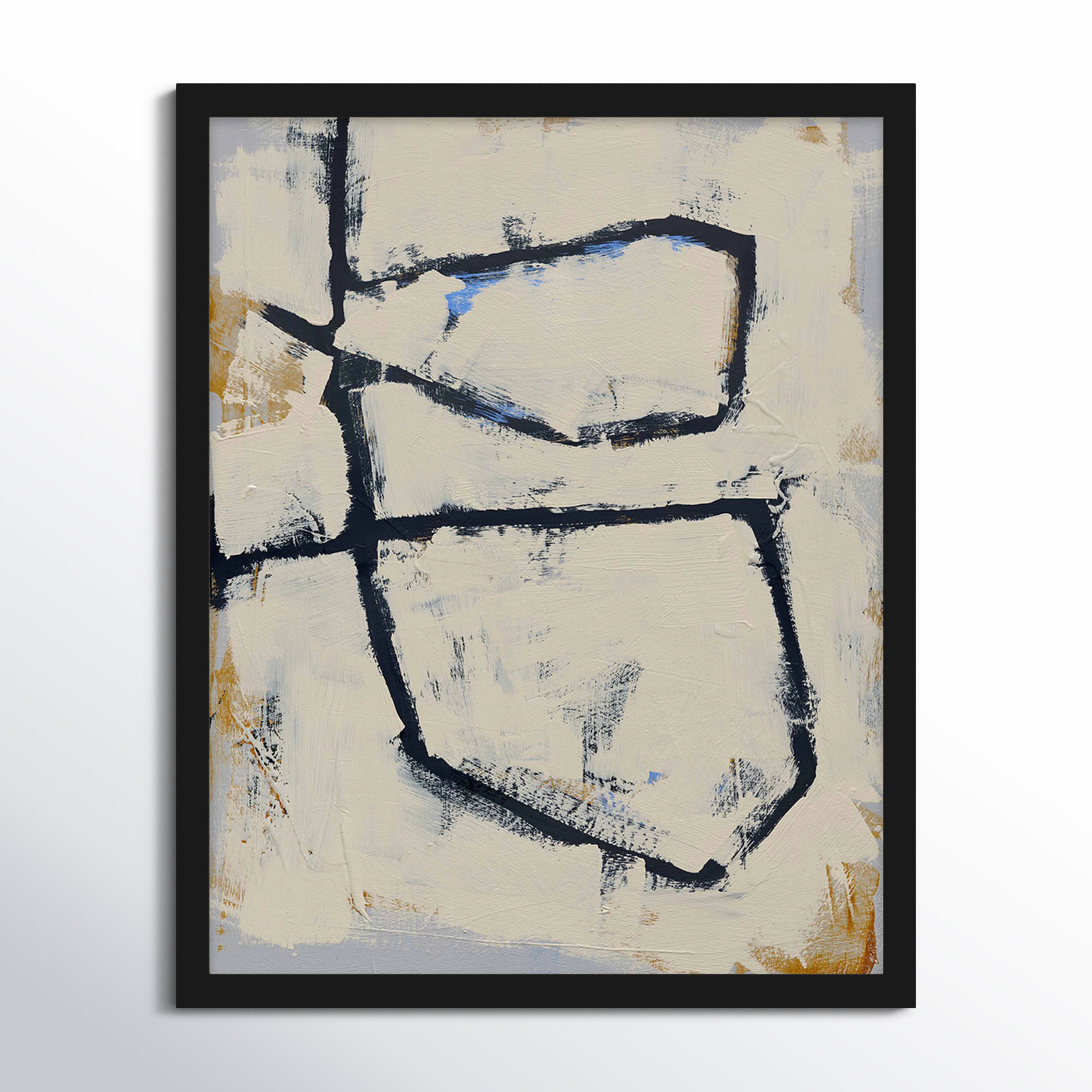 Knopf "Twisted 5" Print by Jacques Pilon, Black Framed Paper, 24" W x 30" H