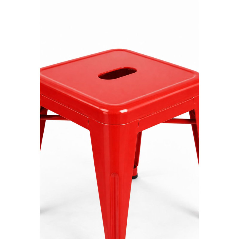 Tabouret d'appoint Caughfield, Rouge