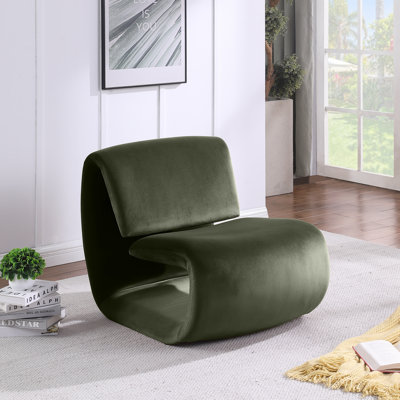 Fauteuil d'appoint en velours Koco
