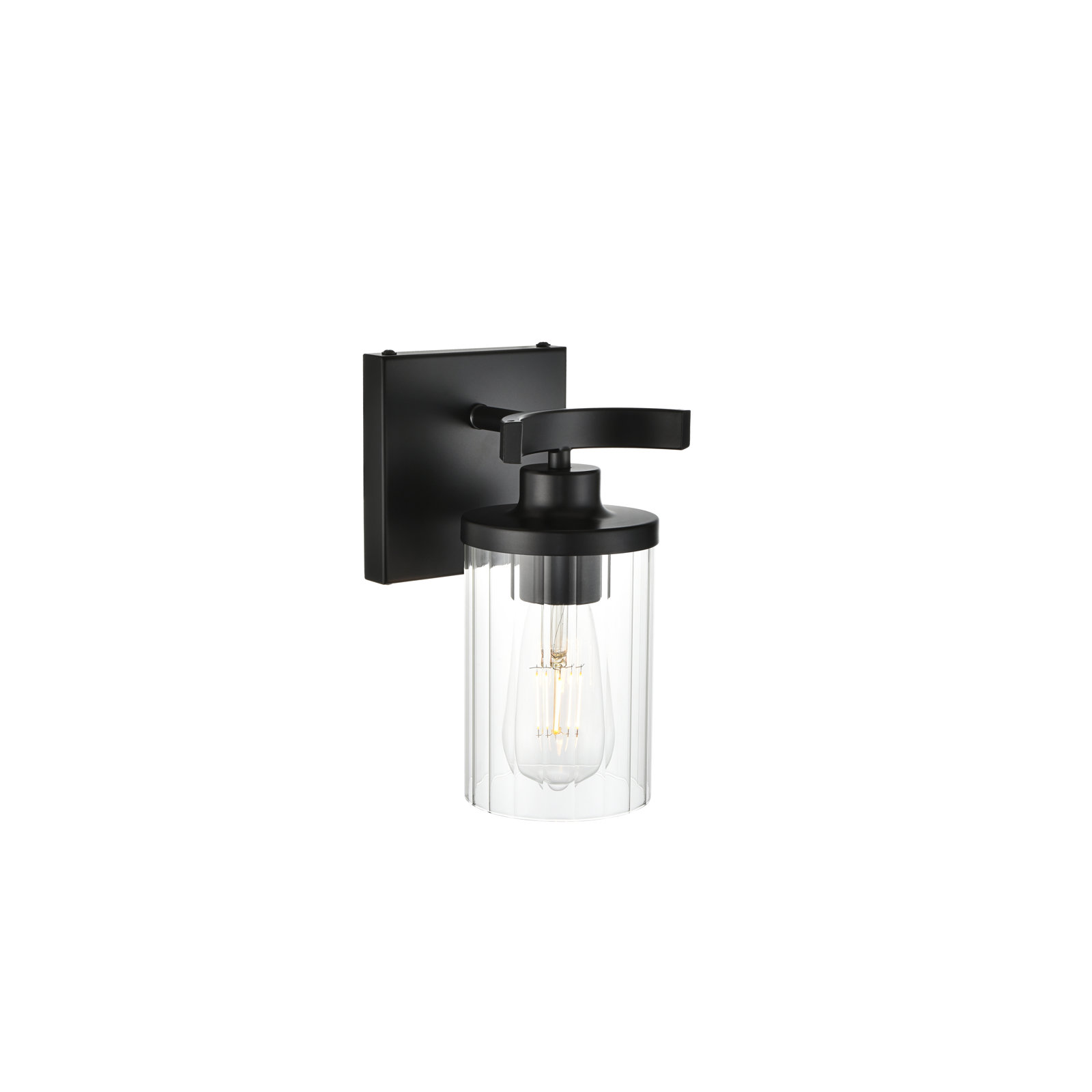 Dariela Dimmable Vanity Light, Black, 1 Light, 10" H x 5" W x 5" D