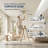  52-inch Modern Ceiling Fan with Light, 3 Solid Wood Blades, DC Motor, 6 Speeds, Flush Mount for Bedroom, Living Room-46137524