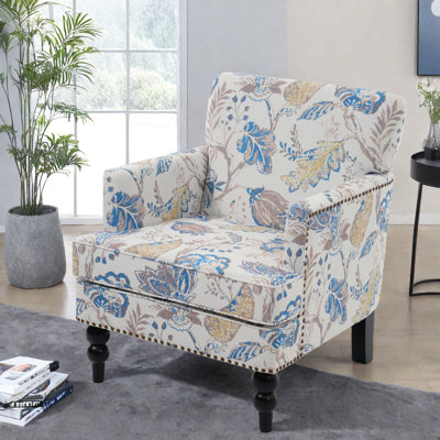 Premium Modern Accent Chair, Polyester Upholstery, Ideal For Relaxation