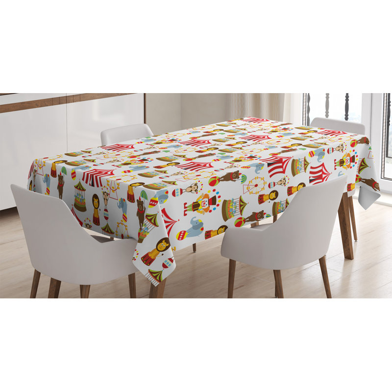 Circus Tablecloth, 90" L x 60" W