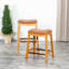 Tabouret de bar 30 po avec siège en cuir souple Natural-961408729-961408720-961408732