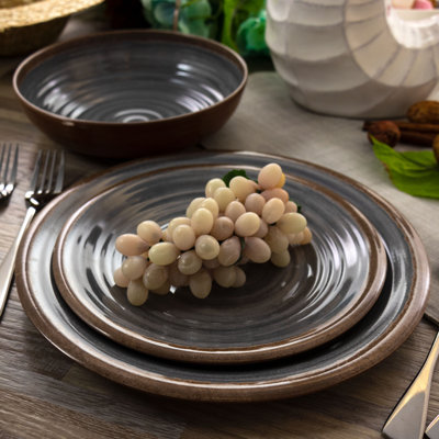 ELM-MELAMINE 12 Piece Melamine Dinnerware Set - Service for 4