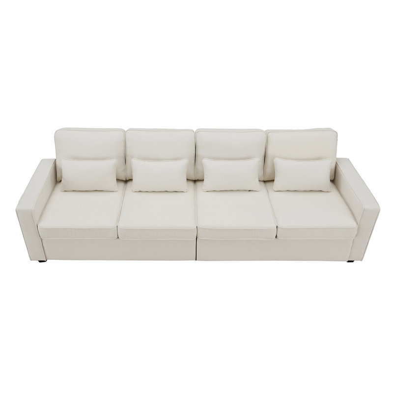 Canapé Goutier, 100% lin beige