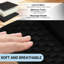 Ergonomic Wrist Rest and Mouse Pad Set – Memory Foam Support, Massage Texture, Non-Slip Base – Ideal for Office, Gaming, Typing – Black