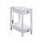 White Finish Accent Table W/USB