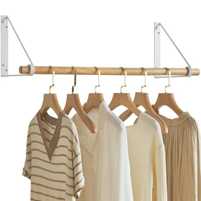 Aulis 80cm Wall Mounted Clothes Rack