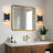 Dimmable Curl Up/Down Metal Flush Mounted Sconce