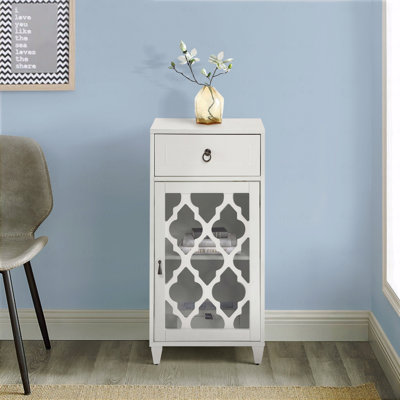 Table d'appoint avec tiroir et porte