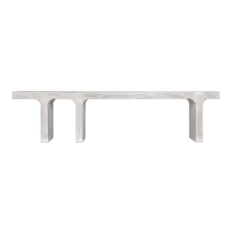Kir Solid Wood Dining Bench, White