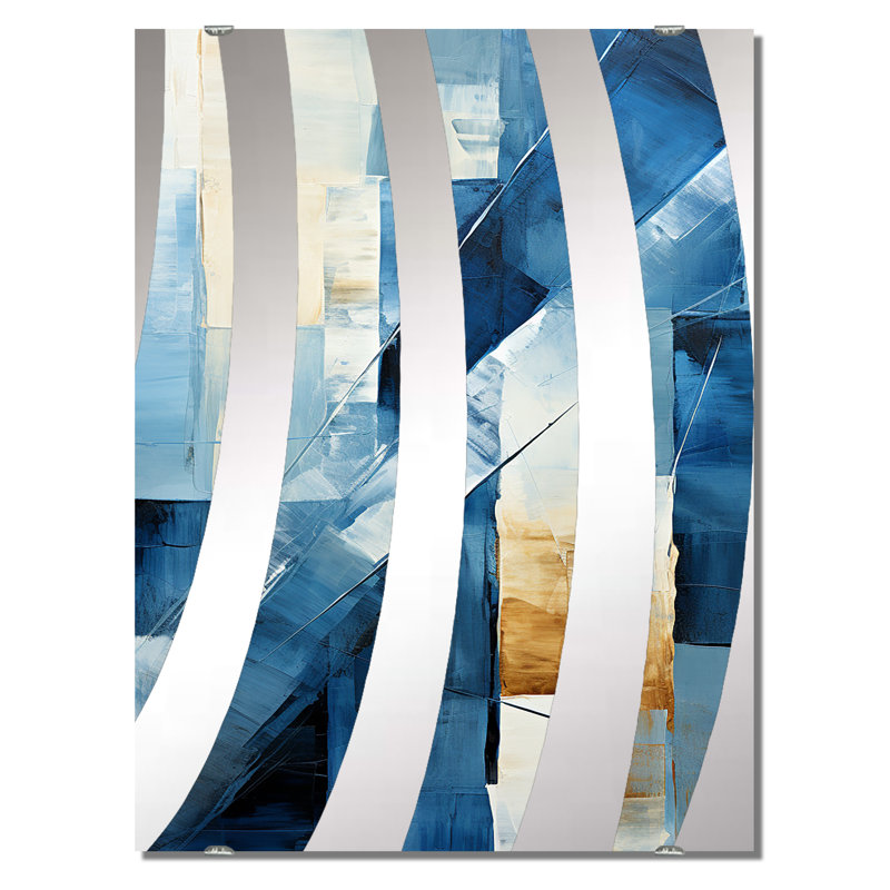 Décorations nautiques géométriques IV - Miroir mural géométrique abstrait MIR132930, 40 po x 30 po