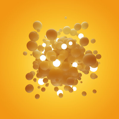 Abstract Translucent Balls by Lenapix - Wrapped Canvas Print