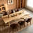 Free-form Solid Wood Dining Table