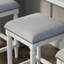 Tabouret de comptoir carré H 27 po, 1 pièce