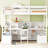 Twin Loft Bed With Storage Shelves, Drawers, Seat And Desk-1609237998