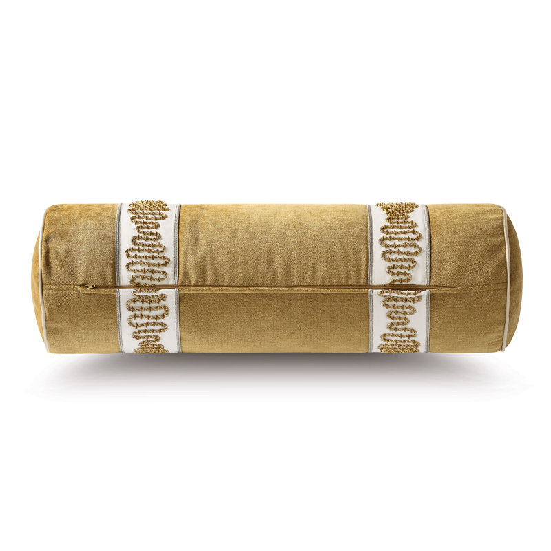 Marceau Velvet Bolster Pillow Cover & Insert