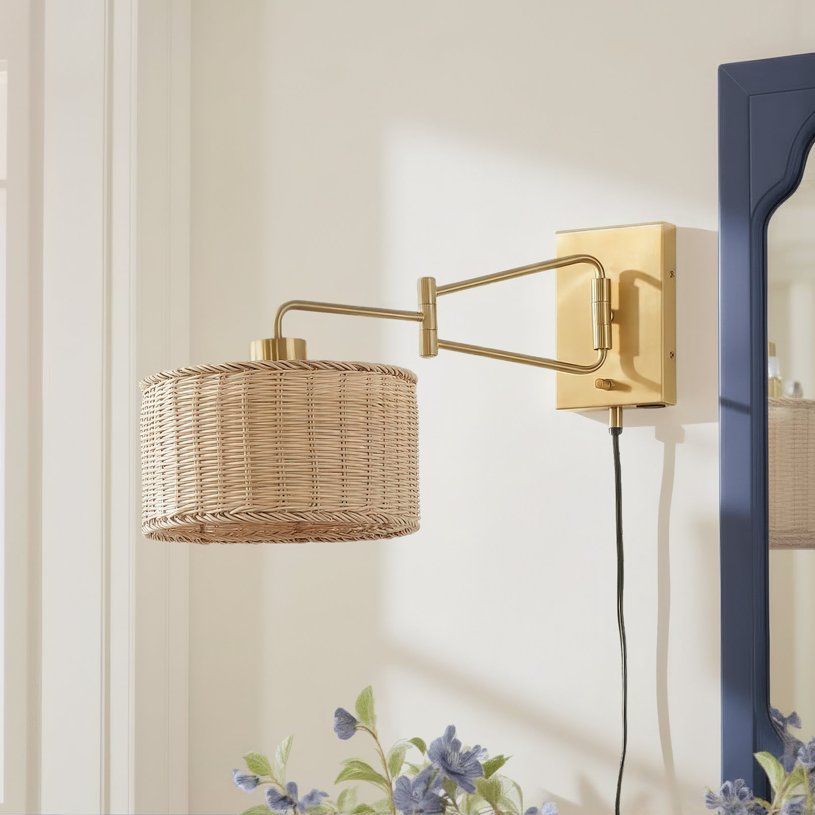 Bartlet 2-Light Armed Sconce, Brass