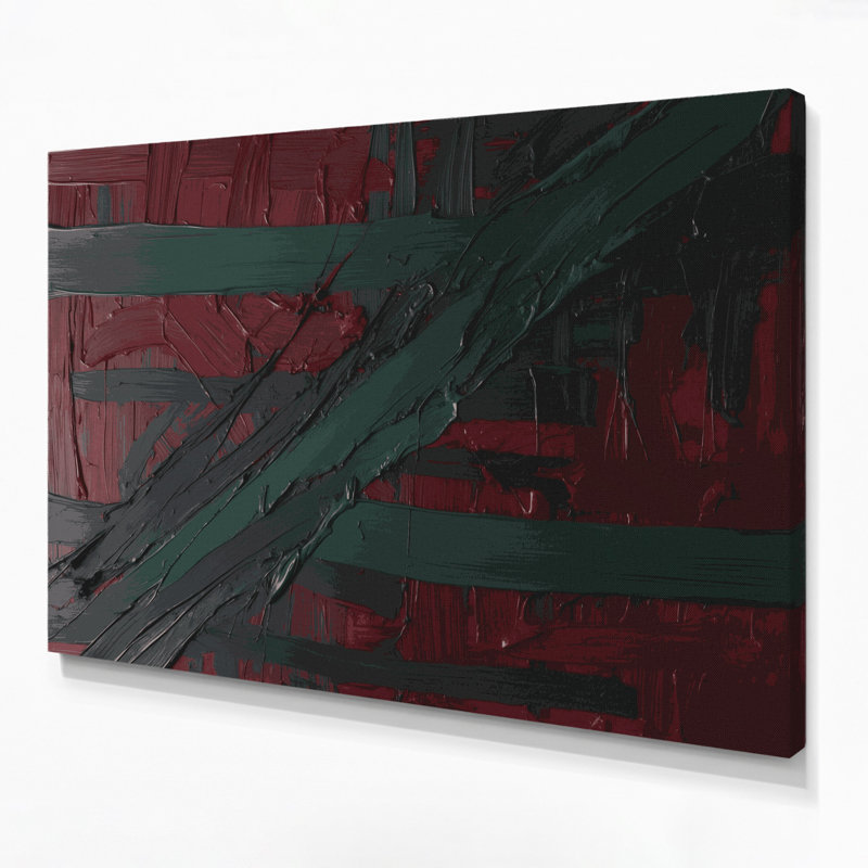 «Neo Expressionism 91», art mural sur toile brune, H 20 po x l 30 po