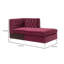 Chaise longue à accoudoirs évasés à un bras et à gauche-1416307127