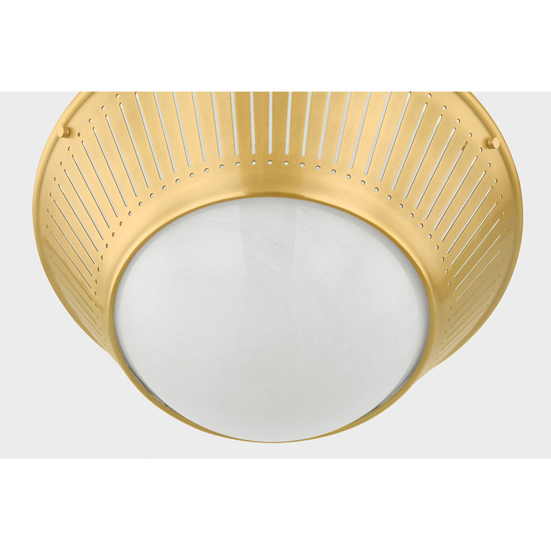 Elsmere Flush Mount in Aged Brass