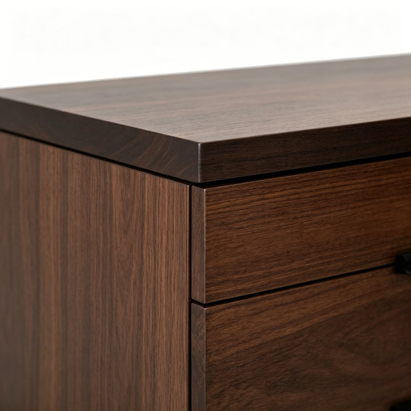 Commode d'entrée en bois massif moderne et minimaliste