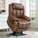 Latitude Run Lay Flat Dual Motor Power Lift Recliner Chair with Vibrating Massage and Heating, Infinite Position, 2 Remote Control, and Side Pockets, USB Ports, Faux Leather