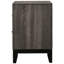 Table de chevet 2 tiroirs Grey Oak
