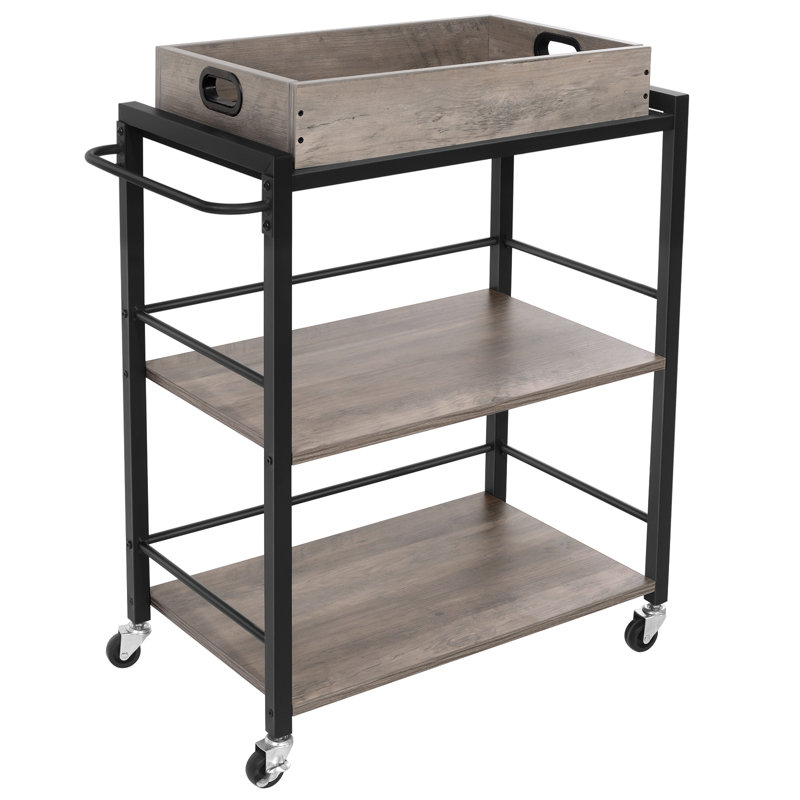 Akyra Kitchen Cart, Brown