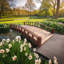 Pont de jardin artisanal en bois japonais-14662214