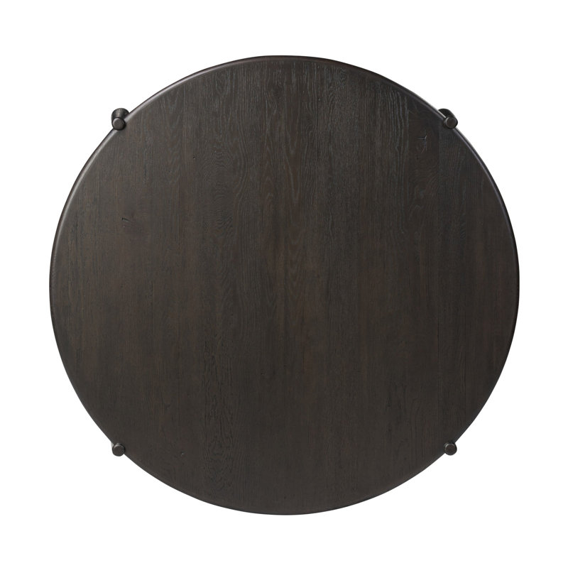 Salvador Coffee Table, Cracked Smoked Black Veneer