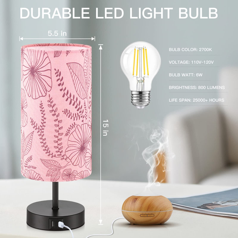 Meader Metal USB Table Lamp