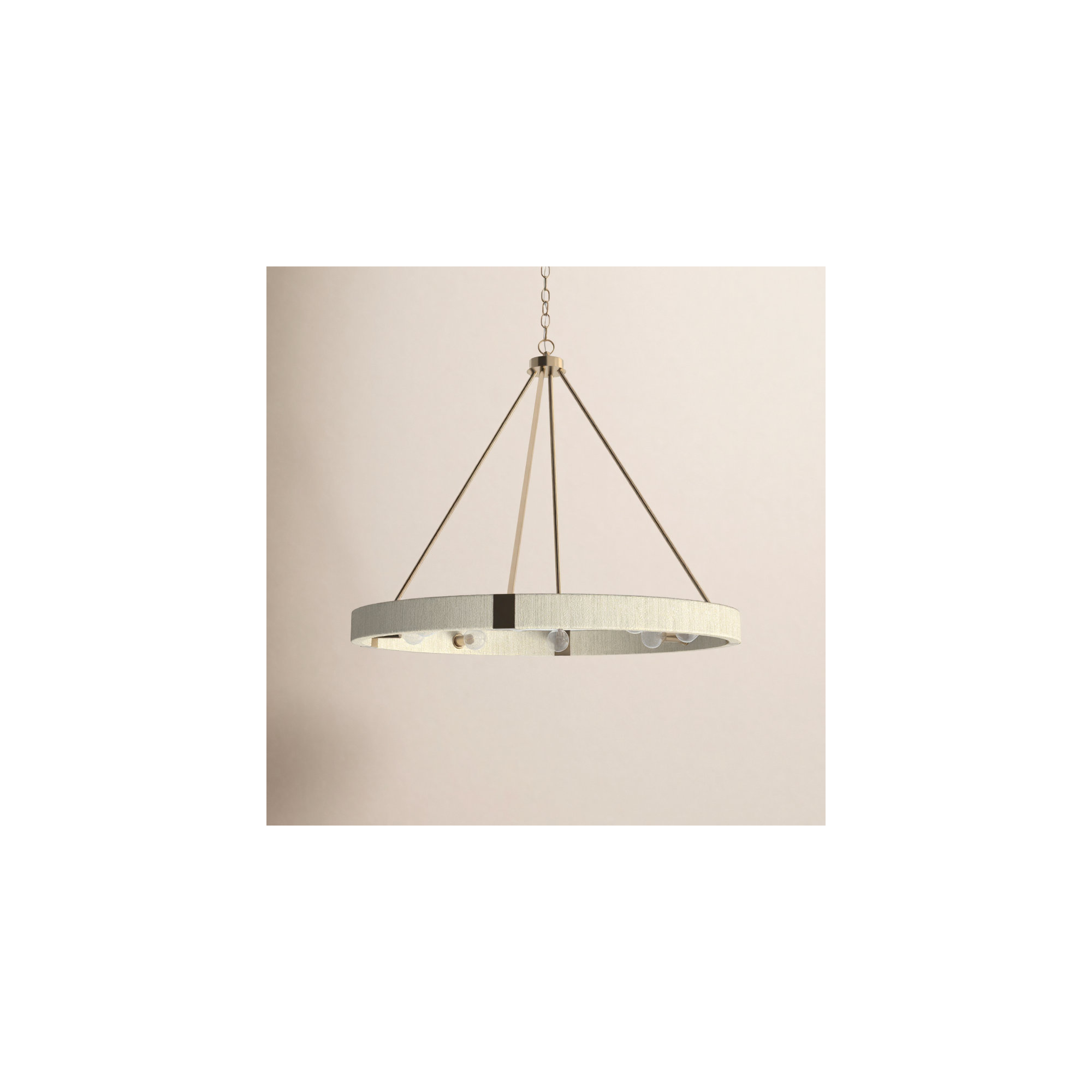 Dorrin Metal Dimmable Chandelier, 30" H x 36" W