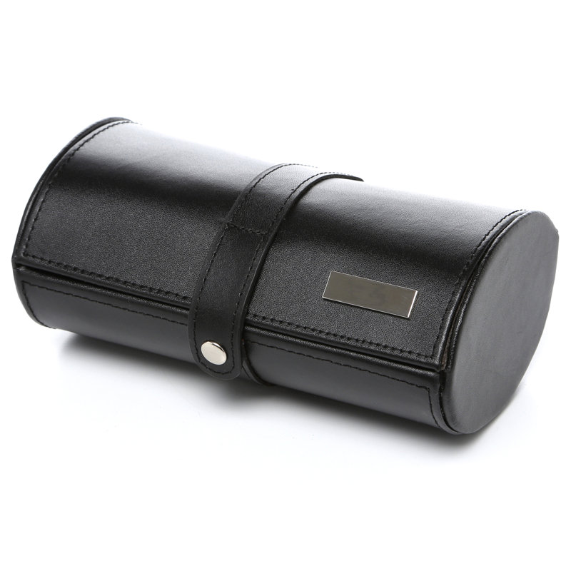 Leather Travel Case +, Black