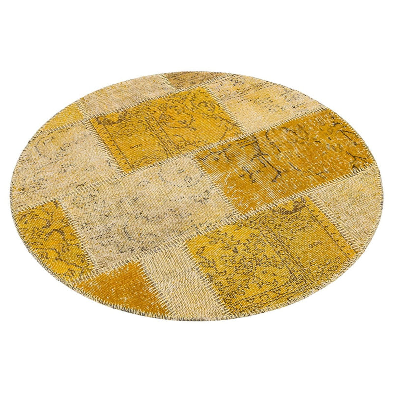 Tapis jaune Modern Modern