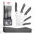 Oou Knife Set, Gray-121482969