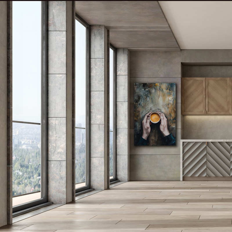 «Epic Graffiti» «Coffee Time» par Andreas Magnusson, art mural sur toile, H 60 po x l 40 po x P 1,5 po