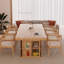 Bureau rectangulaire en bois massif Burlywood-575708349