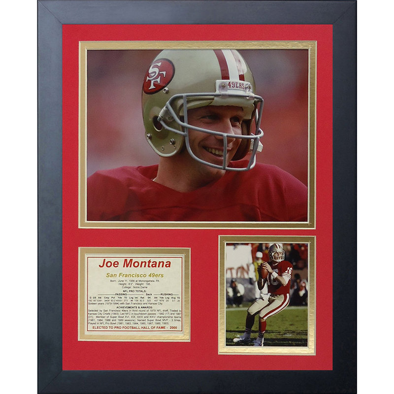 Souvenirs encadrée joe montana