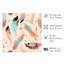 «Fashion and Glam Boho Feather Pattern III», reproduction d'art non encadrée-1071184213