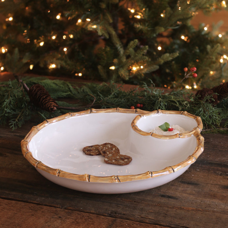 Vida Melamine Chips And Dip Platter