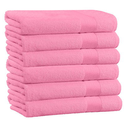  Ensemble de 6 serviettes de bain 100% coton 6 pièces