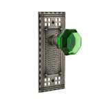 Craftsman Plate with Waldorf Emerald Door Knob