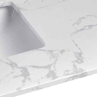 Plateau de meuble-lavabo simple 49 po avec lavabo 49 po