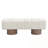 Upholstered Bench with sturdy wooden legs-1281611353