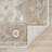 Selina Cream/Brown Traditional Floral Filigree Performance Woven Indoor Area Rug-1930554956