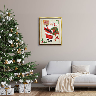 " Vintage Merry Christmas Santa " by Arrolynn Weiderhold